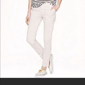 👖👖👖J.Crew Off-White Motorcycle Pants Size 31 great for summer!